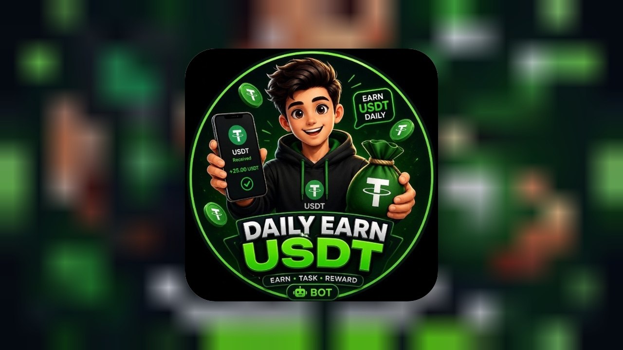 Daily Earning USDT, Telegram bot